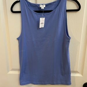 J crew periwinkle tank large NWT